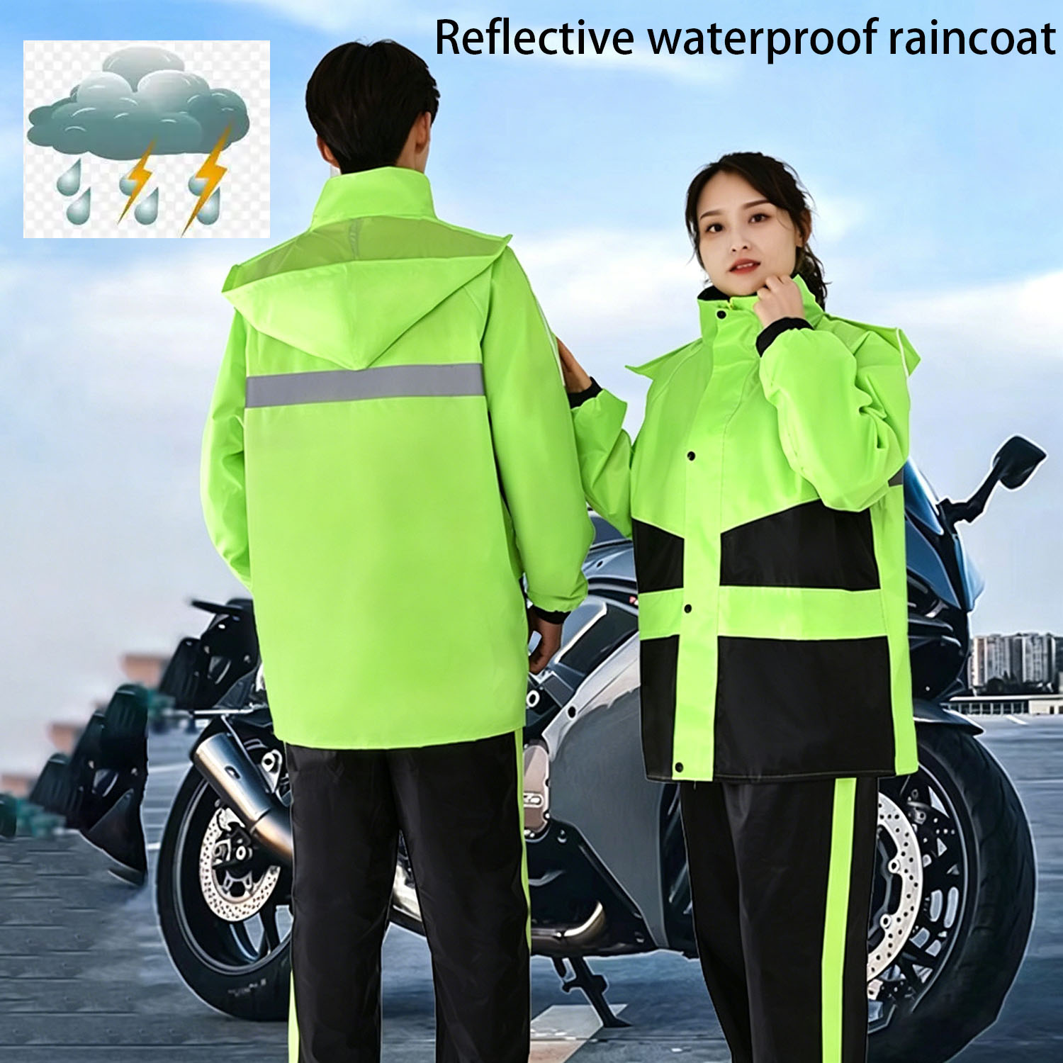 Conjuntos de Capa de Chuva par - Motorcycle Gear Mens avaliação e preço